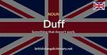 What Does Duff Mean