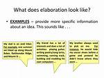 What Does Elaboration Mean