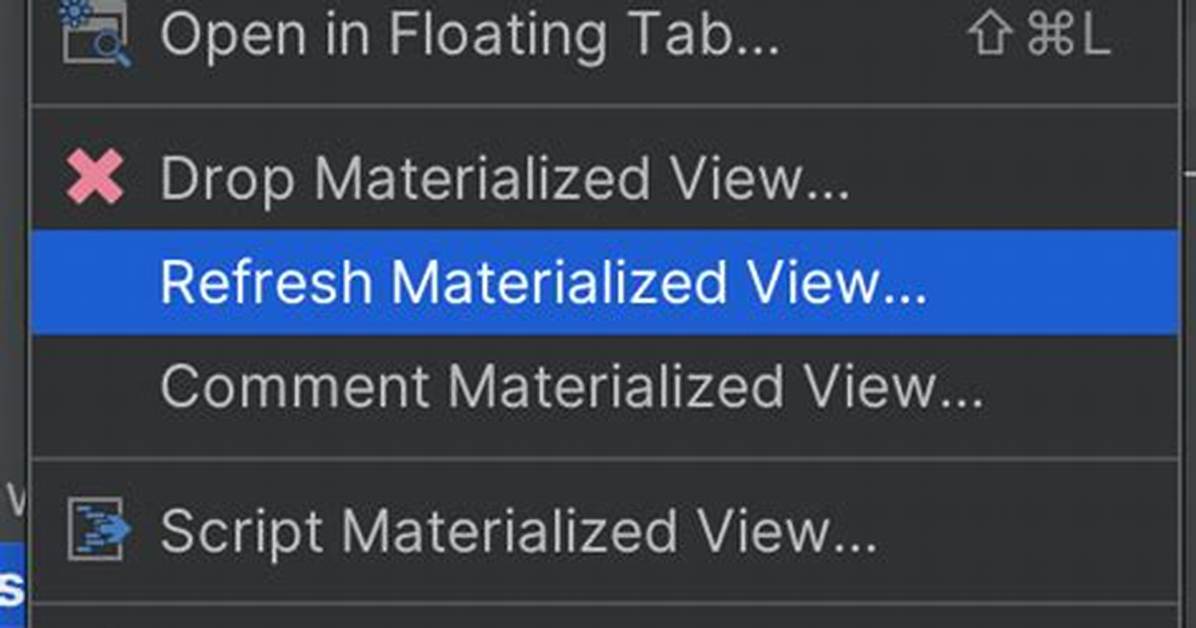 What Does: "Error in Materialized View Refresh Path" Mean?
