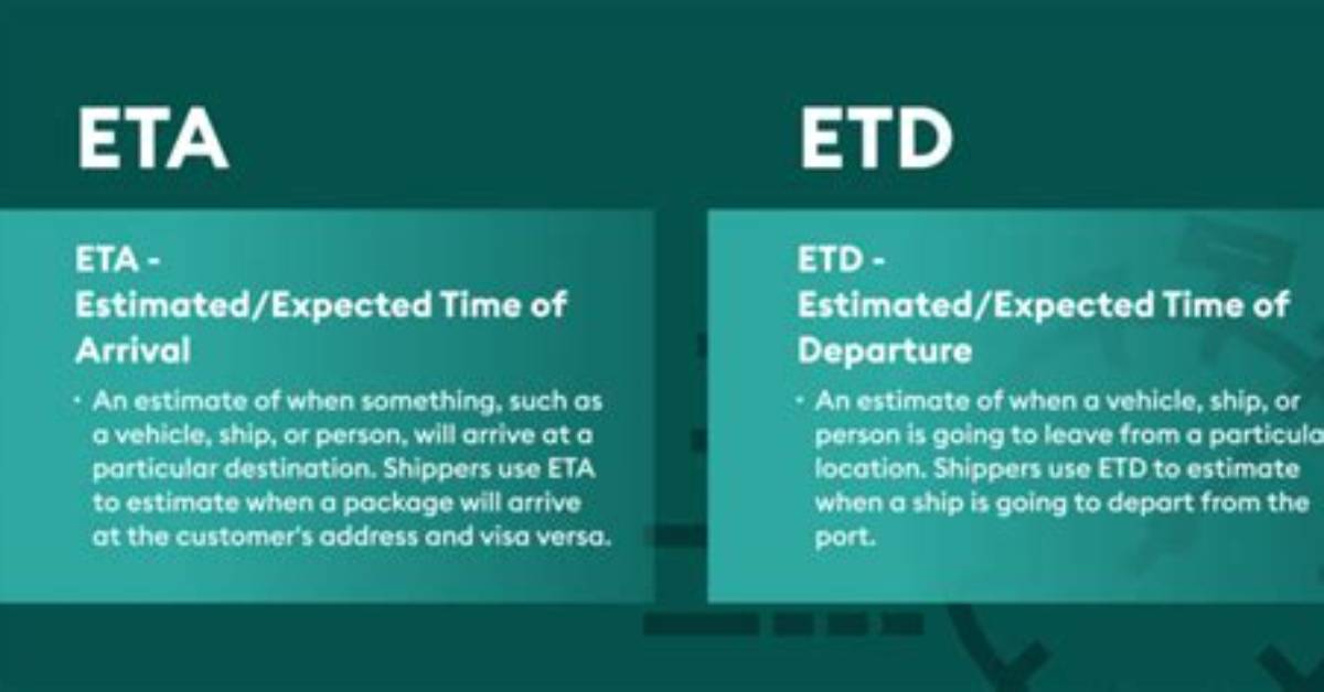 What Does Etd Mean?