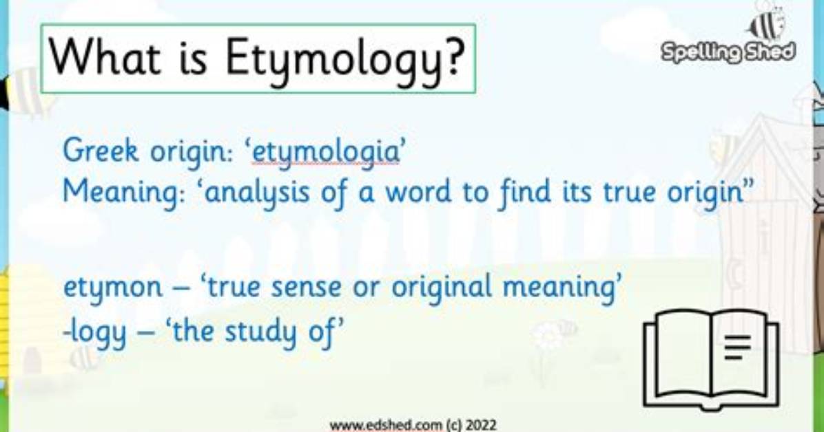 What Does Etymologically Mean?