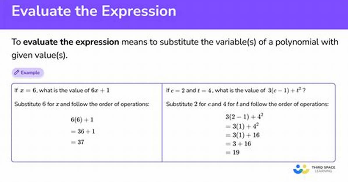 What Does Evaluate the Expression Mean