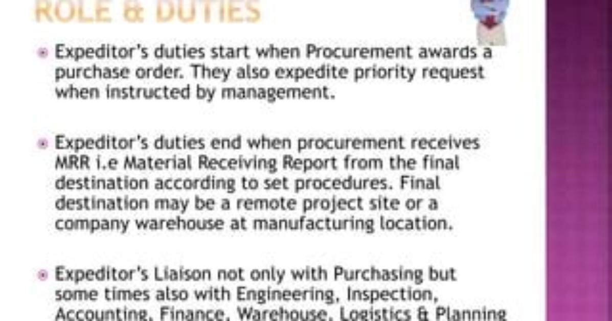 What Does Expeditor Mean?