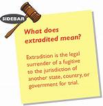 What Does Extradited Stand for?