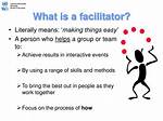 What Does Facilitator Mean?