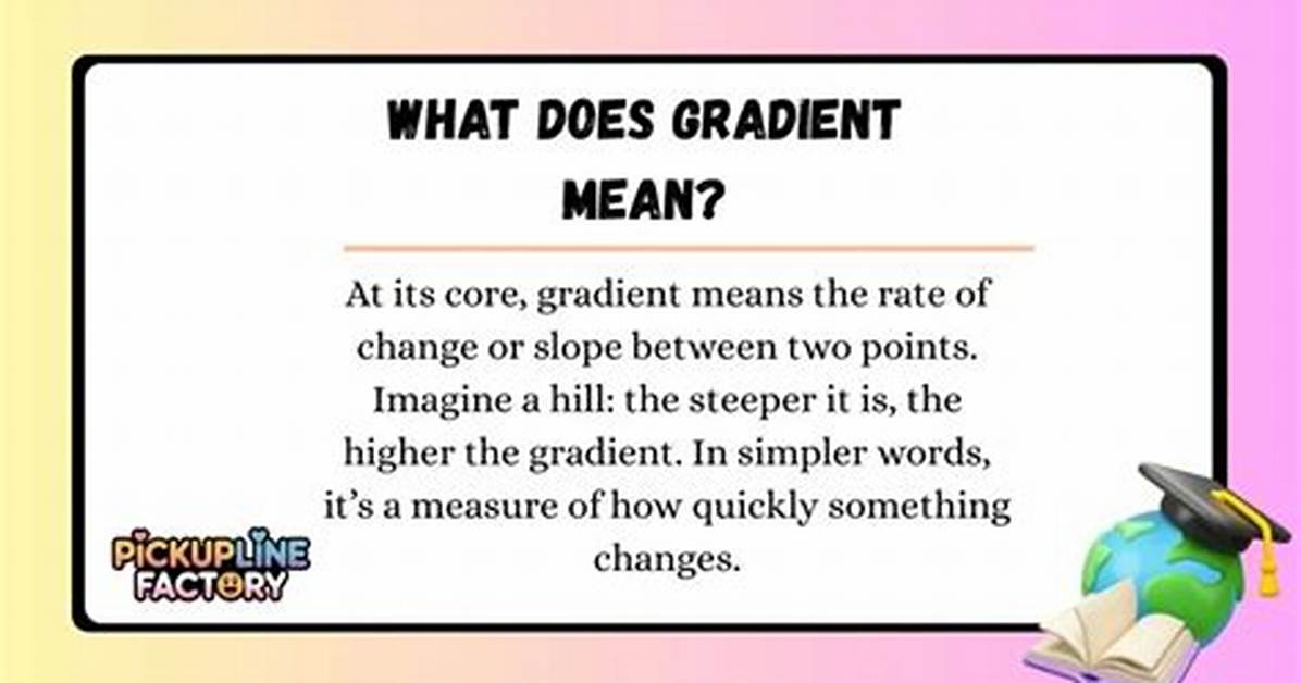 What Does Gradient Mean