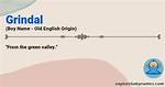What Does Grindal Mean?