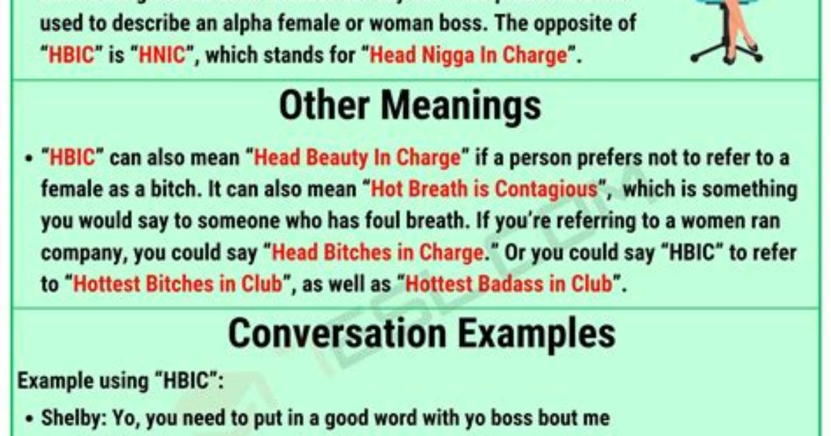 What Does Hbic Mean?