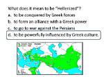 What Does Hellenized Mean?