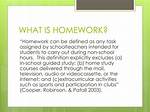 What Does Homework Mean?