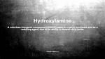 What Does Hydroxylamine Mean?