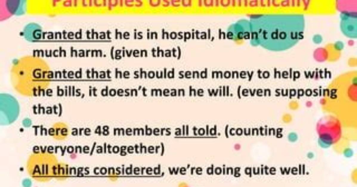 What Does Idiomatically Mean?