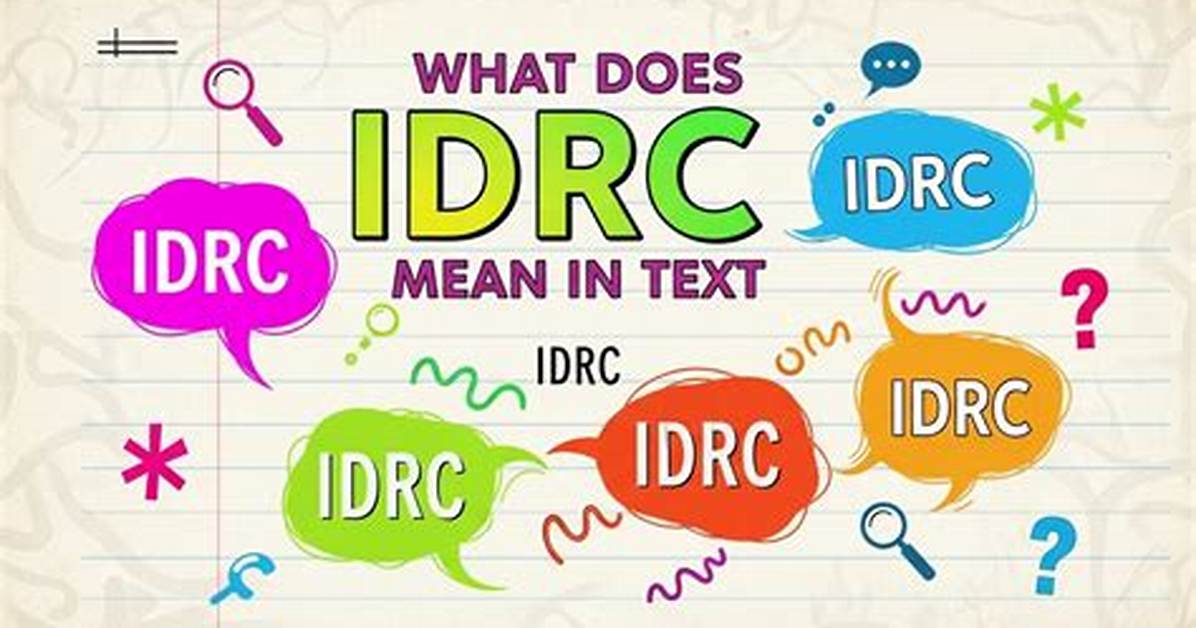 What Does Idrc Mean