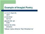 What Does Imagistic Mean?