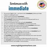 What Does Immediate Mean