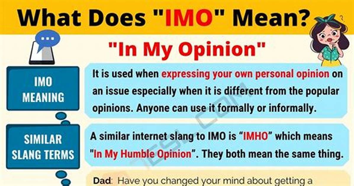 What Does Imo Mean