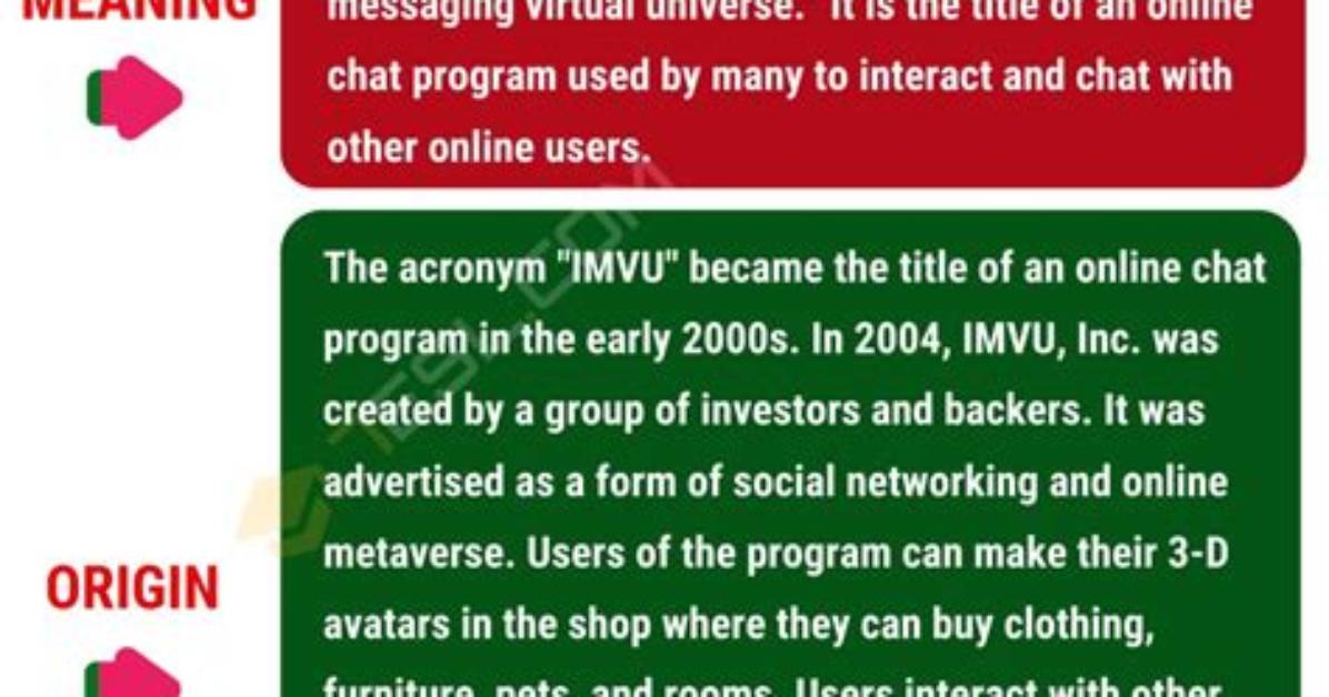 What Does Imvu Mean?