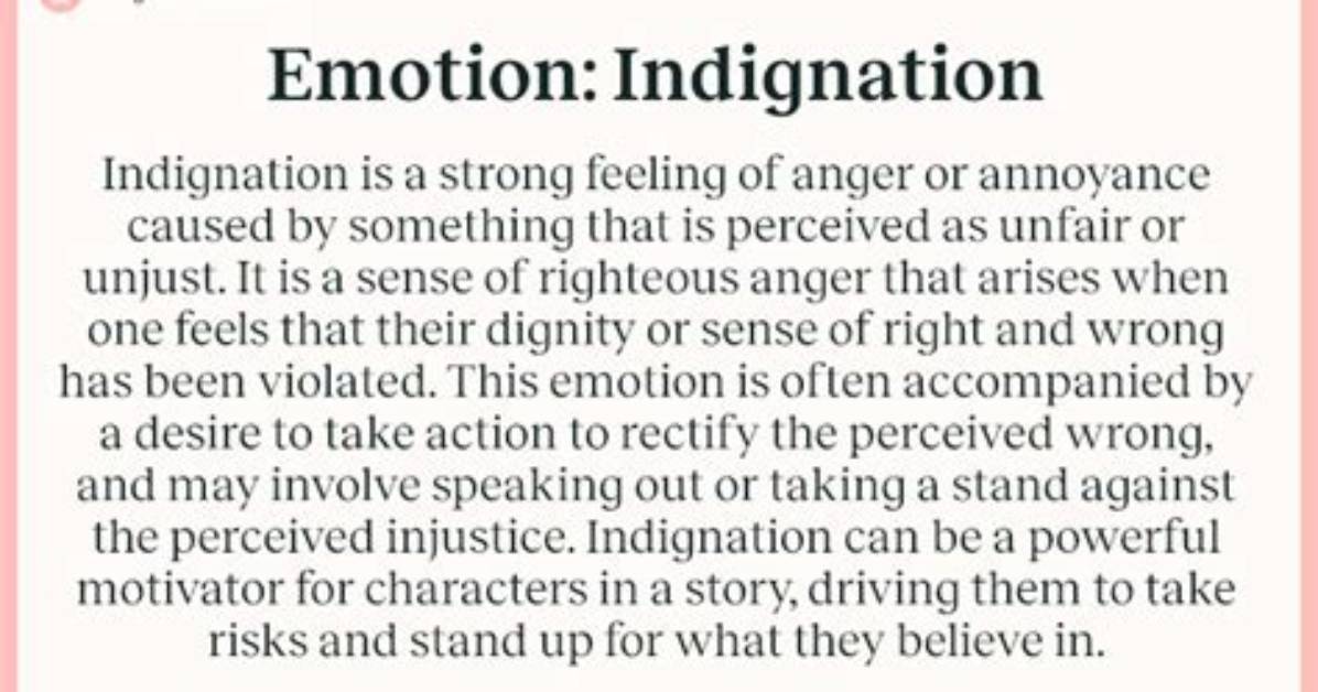 What Does Indignation Mean