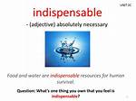 What Does Indispensable Mean