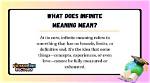 What Does Infinite Mean?