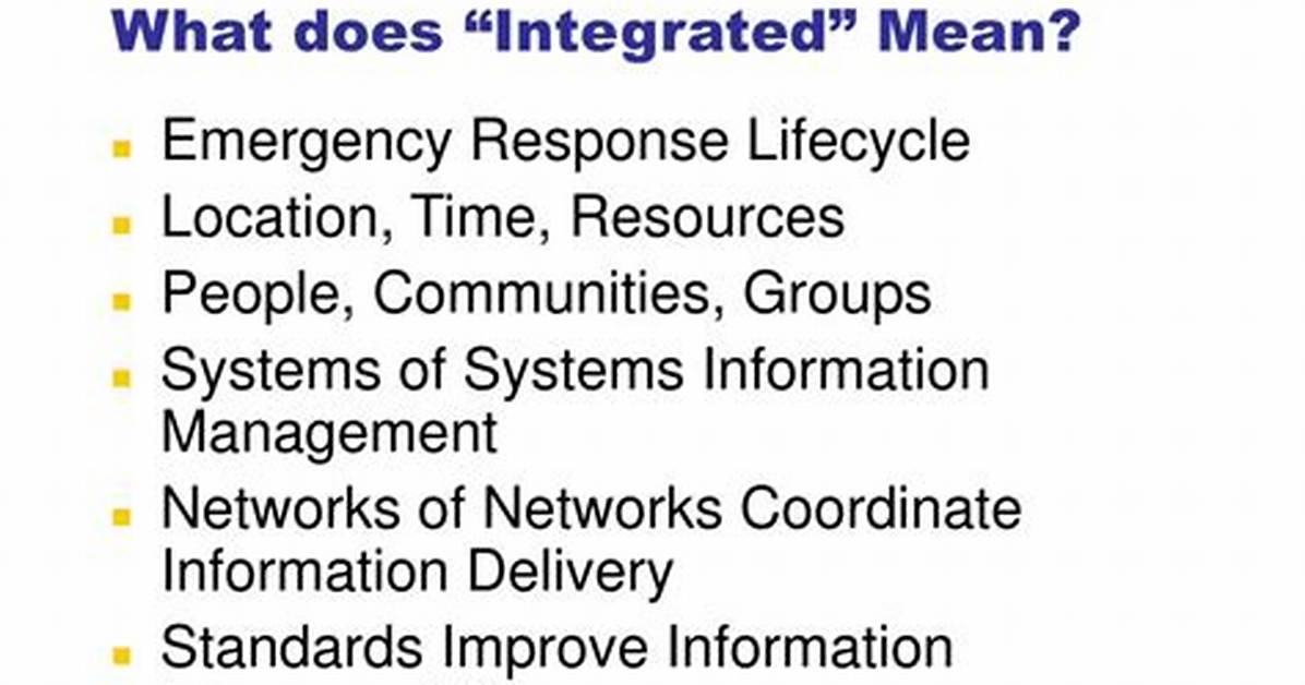 What Does Integrated Mean