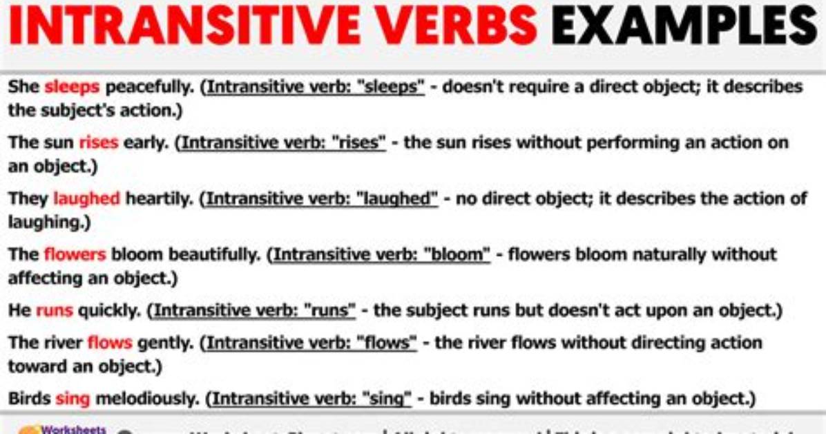 What Does Intransitive Mean?