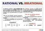 What Does Irrational Mean?