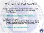 What Does Isat Mean?