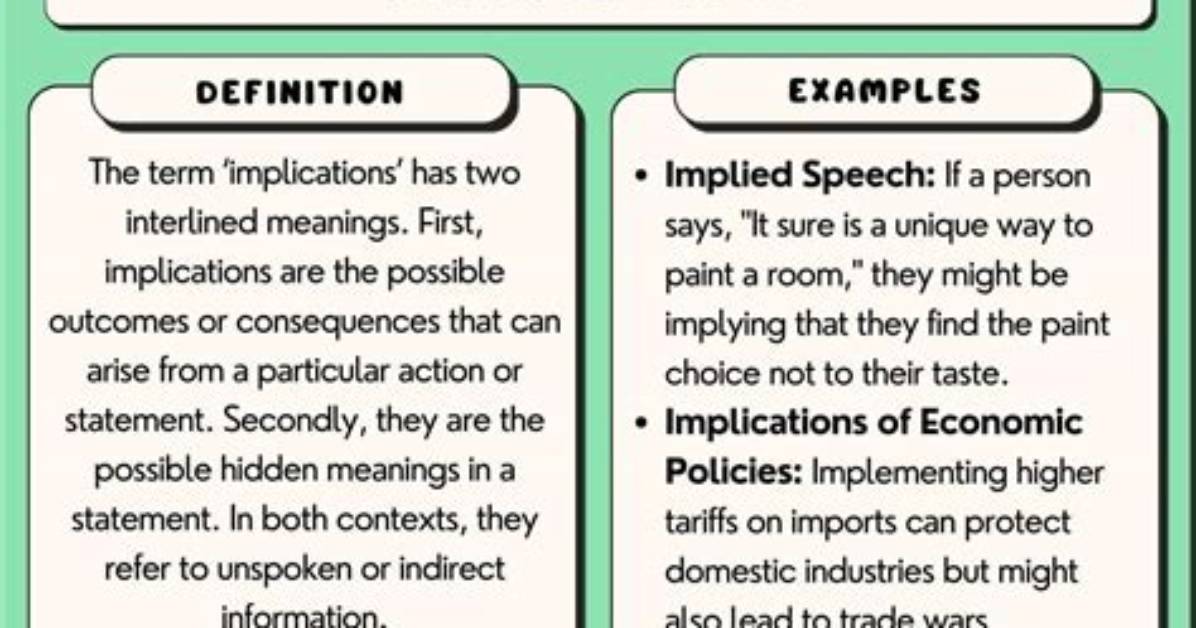 What Does It Mean to Implicate Something?