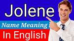 What Does Jolene Mean?