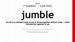 What Does Jumble Mean?