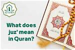 What Does Juz Mean?