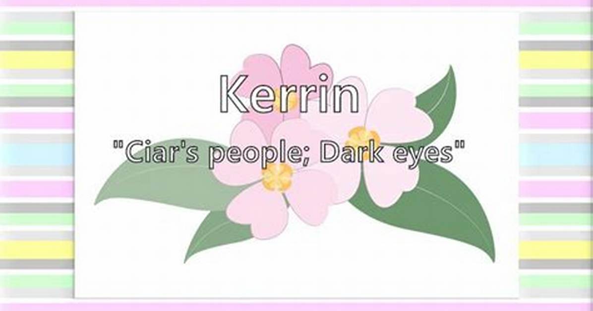 What Does Kerrin Mean?