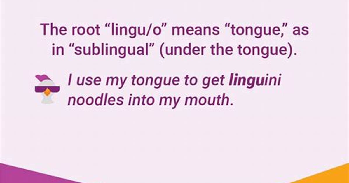 What Does Lingu Mean?