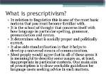 What Does Linguistic Prescriptivism Mean?