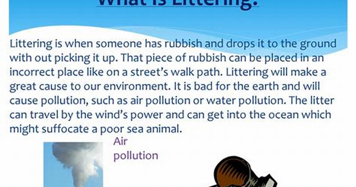 What Does Littered Mean?