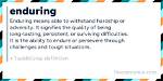 What Does Long-Enduring Mean?