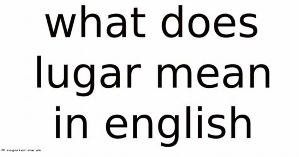 What Does Longas Mean?