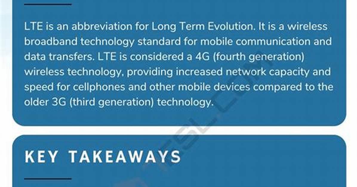 What Does Lte Mean?
