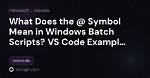 What Does M Mean in vs Code
