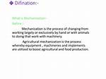 What Does Mechanization Mean?