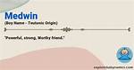 What Does Medwin Name Mean?