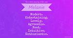 What Does Melanie Mean?