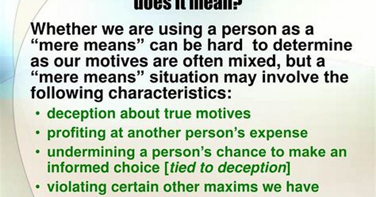 What Does Mere Mean