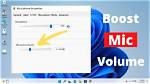 What Does Microphone Boost Do in Windows 10?
