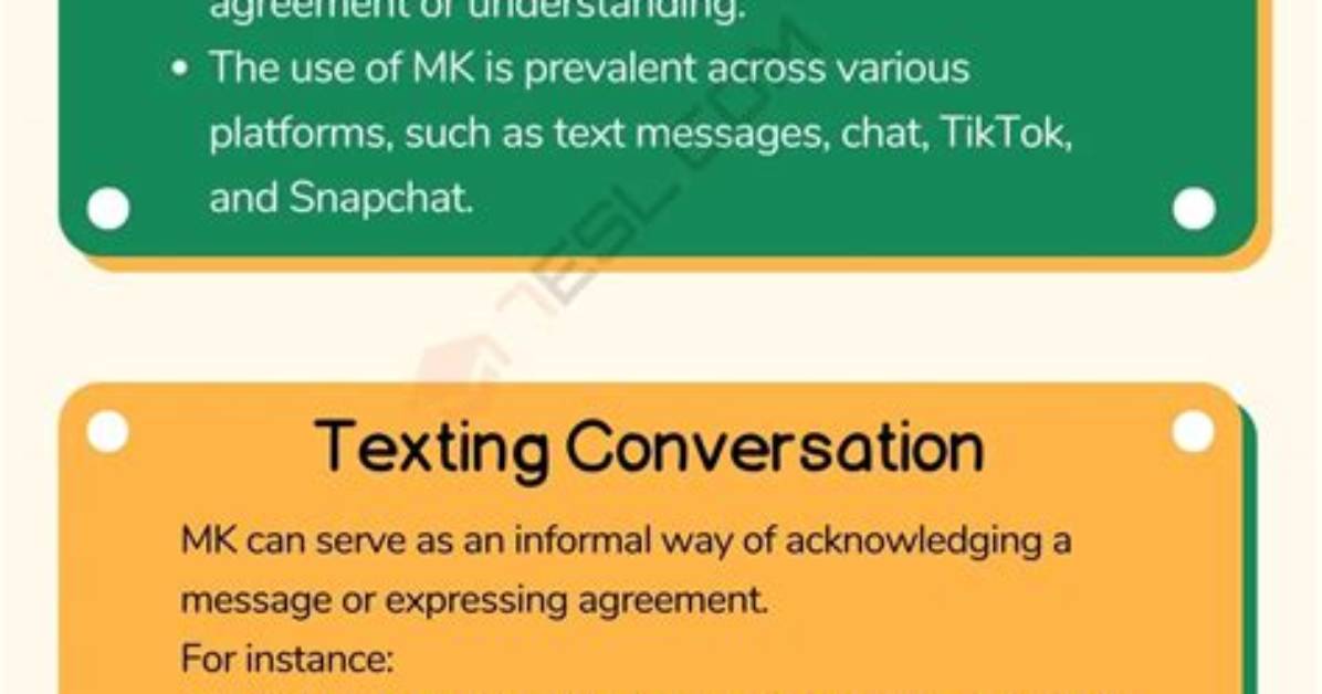 What Does Mk Mean