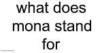What Does Mona Stand For