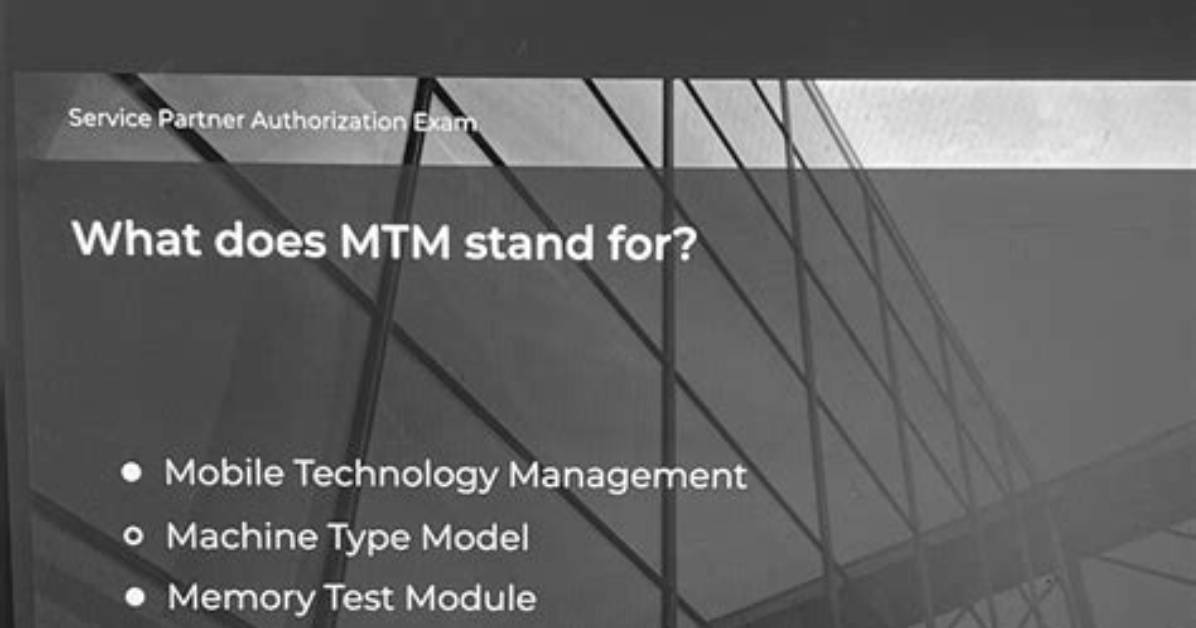 What Does Mtm Stand For