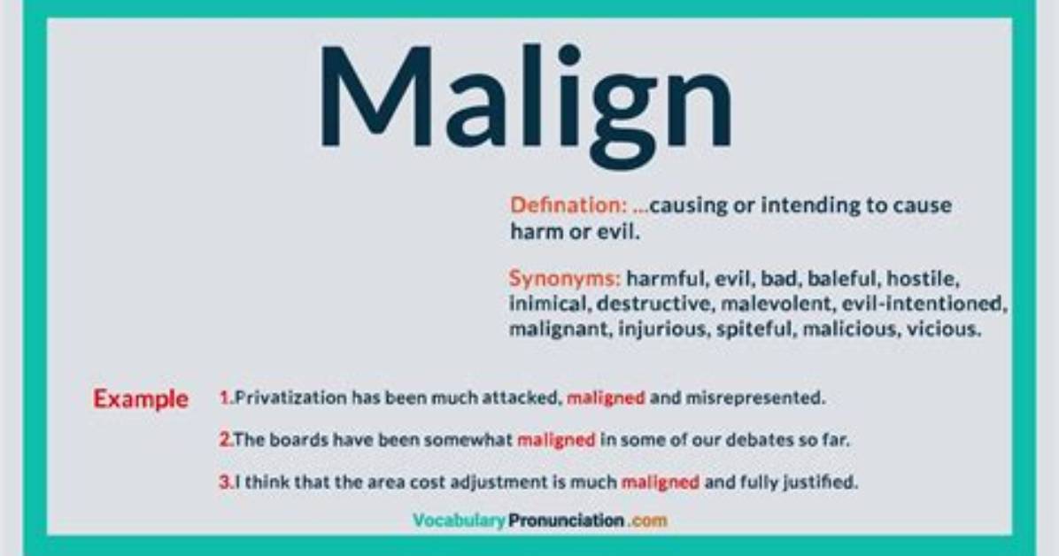 What Does Much Maligned Mean?