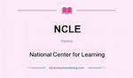 What Does Ncle Stand For